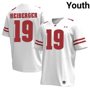 Thomas Heiberger White #19 High School UW Youth Jerseys 670471-797