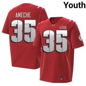 Alan Ameche Youth Wisconsin Badgers 2026 Red Stitched #35 Jersey 733074-677