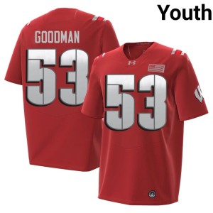 Andrew Goodman #53 Player Red Youth 2026 Wisconsin Badgers Jerseys 912493-694