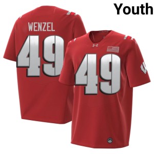 Ben Wenzel Red Youth 2026 2026 #49 UW Badgers Jerseys 619644-395