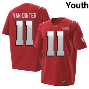 Carson Van Dinter #11 UW 2026 Replica Youth Red Jerseys 609319-273