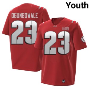 Dare Ogunbowale Red #23 Youth UW Badgers Embroidery 2026 Jerseys 375275-698