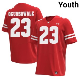 Dare Ogunbowale #23 NCAA Youth Wisconsin Badgers Red Jerseys 535904-638