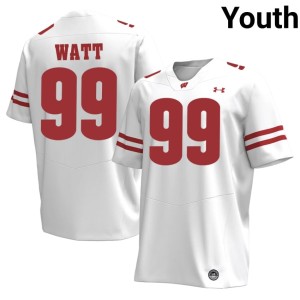 J.J. Watt White Youth University of Wisconsin #99 2026-27 Jerseys 517880-182