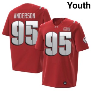Jacob Anderson Youth 2026 Replica #95 UW Red Jerseys 822072-965