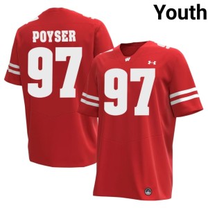 Junior Poyser #97 Red Alumni Wisconsin Badgers Youth Jerseys 338552-301