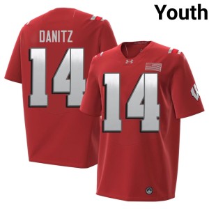 Liam Danitz Red Youth 2026 UW Alumni #14 Jerseys 987393-315