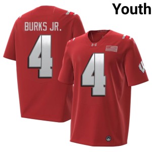 Marvin Burks Jr. Bucky Badger 2026 2026 #4 Red Youth Jersey 483895-100