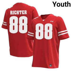 Pat Richter Red Youth 2026 Wisconsin Badgers #88 Jerseys 461707-465