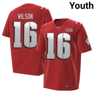 Russell Wilson Wisconsin Badgers Red 2026 Youth #16 Player Jersey 463639-425
