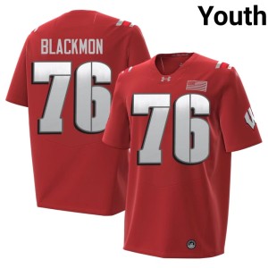 Stylz Blackmon Red 2026 2026 #76 Youth Badgers Jersey 115998-455